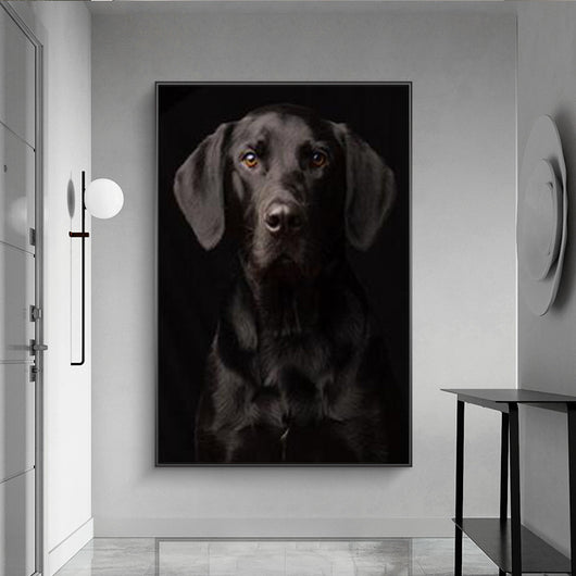 Cuadro Lobo Acuarela Estilo Nórdico Moderno - Image 3