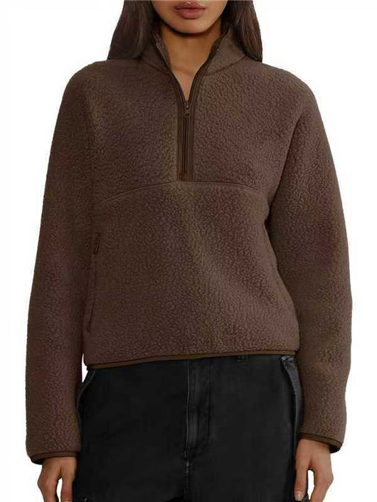 Sudadera Suelta con Cierre Medio para Mujer - Comodidad Casual - Image 13