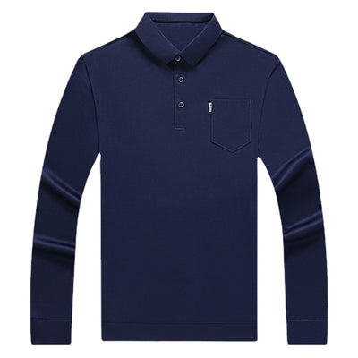 Camisa de Manga Larga con Bolsillo Solapa para Hombre - Image 11