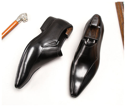 Zapatos Oxford Puntiagudos de Estilo Británico para Hombre - Image 9