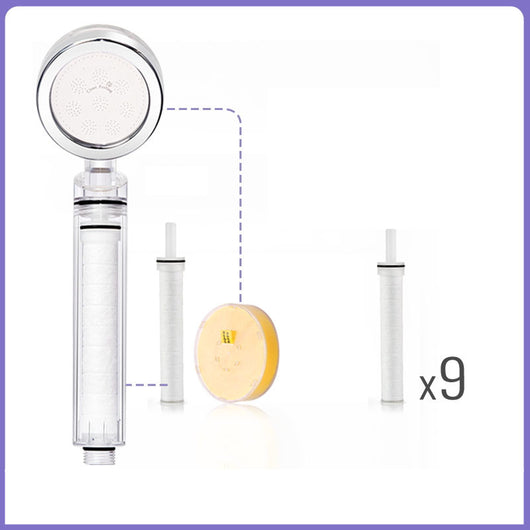 Cabezal de Ducha con Filtro Vitamina C y Desclorador de Agua Suave - Image 23