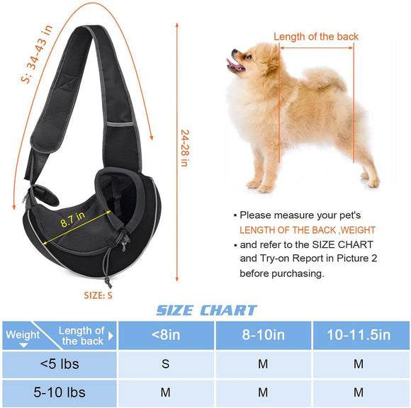 Bolsa Transportadora para Mascotas - Bandolera Portátil para Perros y Gatos