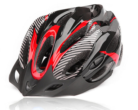 Casco de Bicicleta de Montaña con Textura de Fibra de Carbono - Image 2