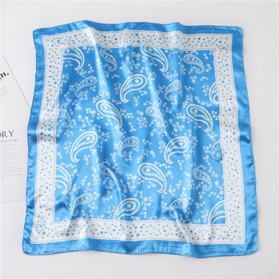 Pañuelo Retro Cuadrado Pequeño de Cachemira para Mujer - Image 16