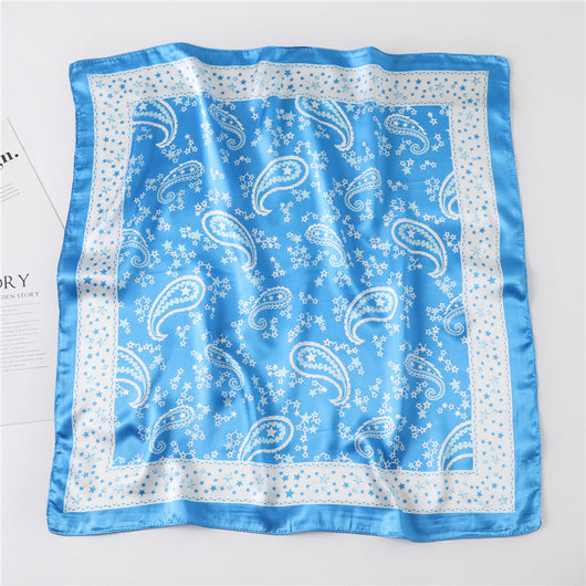 Pañuelo Retro Cuadrado Pequeño de Cachemira para Mujer - Image 16