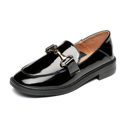 Mocasines Colegiales Minimalistas para Mujer - Diseño Clásico de Punta Redonda - Image 10