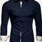 Camisa Manga Larga Bicolor para Adolescentes - Estilo Casual y Moderno
