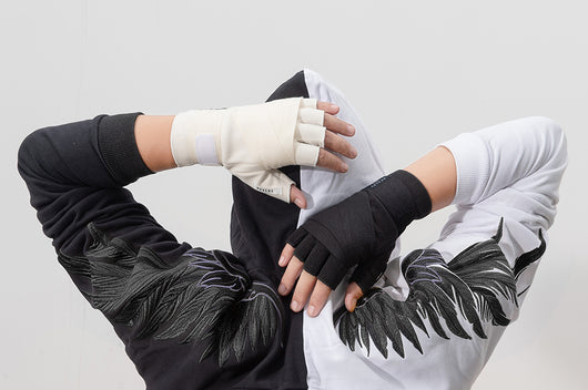 Guantes de Entrenamiento Medio Dedo con Muñequera Integrada para Boxeo y Fitness - Image 13