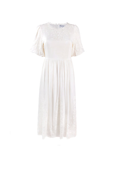 Vestido Blanco de Playa con Mangas Abullonadas - Perfecto para Vacaciones - Image 19