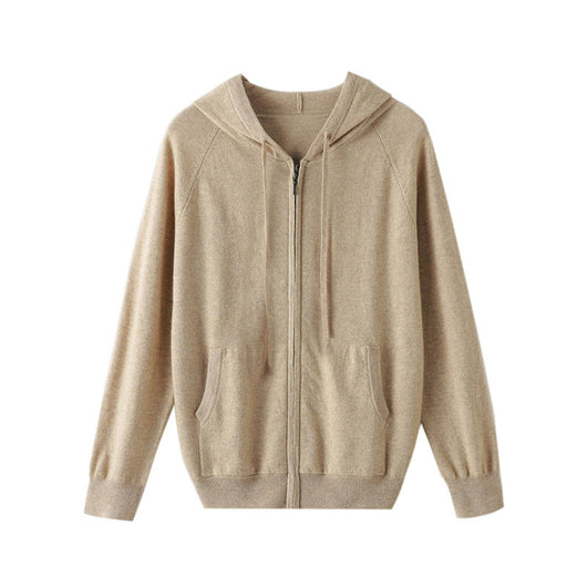 Cardigan Hoodie de Cachemira Tejida con Cierre - Hombre - Image 7