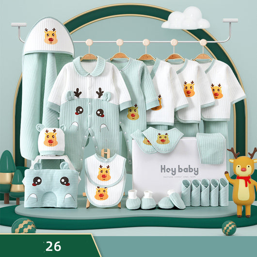 Conjunto de Ropa de Algodón Puro para Bebé en Caja de Regalo - Image 9