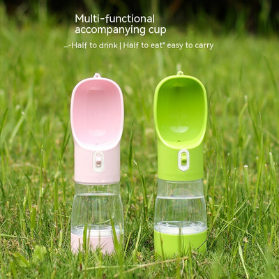 Vaso Multifuncional Portátil para Mascotas - Comedero y Bebedero 2 en 1