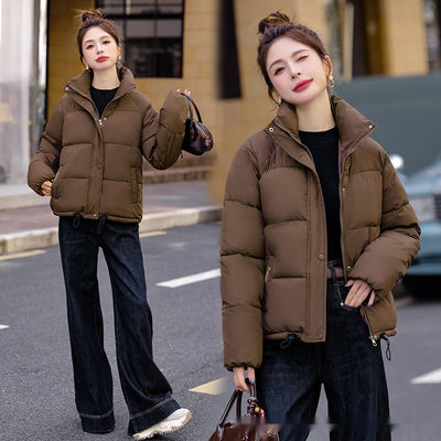 Chaqueta Corta Acolchada con Cuello Alto para Mujer - Invierno - Image 11