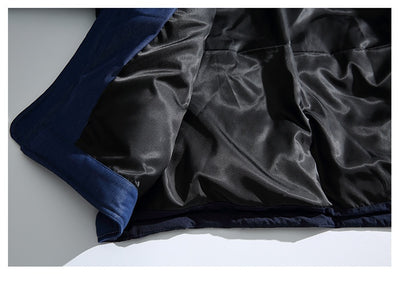 Abrigo Denim Acolchado Retro Americano para Hombre - Image 11