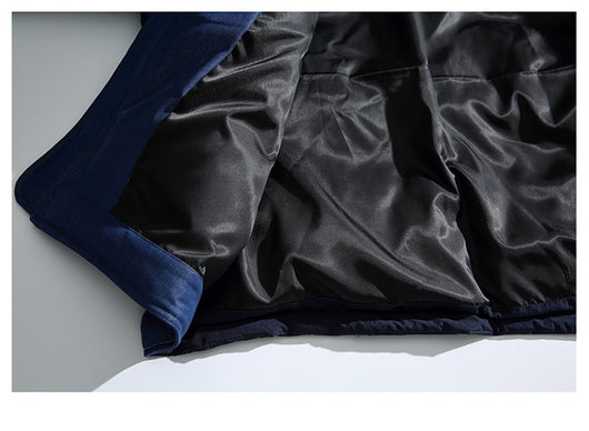 Abrigo Denim Acolchado Retro Americano para Hombre - Image 11