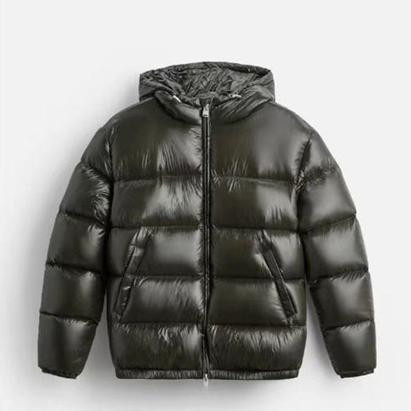 Chaqueta Negra de Algodón con Capucha - Estilo Casual