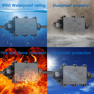 Caja Distribuidora Impermeable IP68 para Luces de Fuente - 1 Entrada 5 Salidas - Image 10