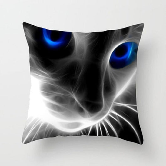 Funda de Almohada Decorativa Gato Cartoon Tela Melocotón para Home Office - Image 16