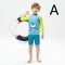 Traje de Baño Infantil Niño Secado Rápido con Diseño Dividido