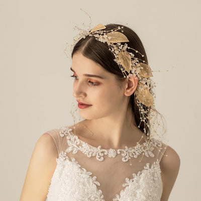 Diadema de Cristal Hoja Industrial Elegante - Image 8