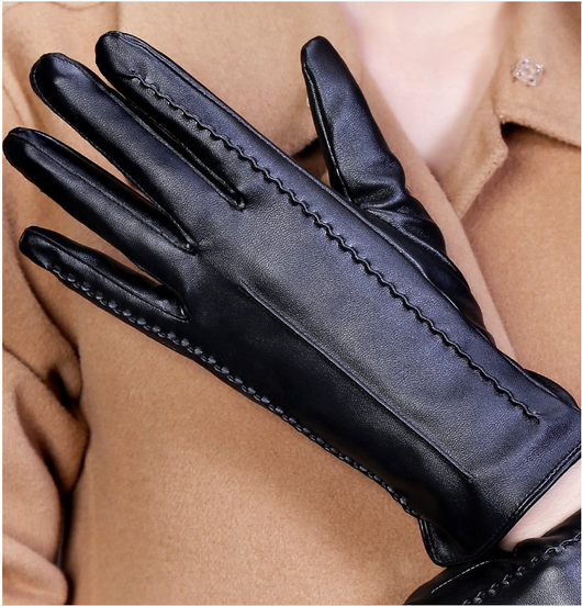 Guantes de Cuero Grueso para Mujer - Cálidos y Elegantes - Image 10