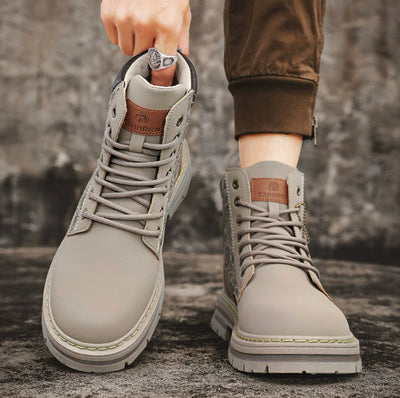 Botas Altas de Invierno para Hombre Estilo Británico con Aumento de Altura - Image 11