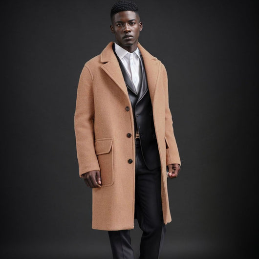 Abrigo de Lana Clásico Británico para Otoño e Invierno - Image 4