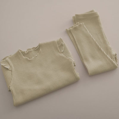 Conjunto de Pijama Infantil de Algodón con Tiras en las Axilas - Image 14