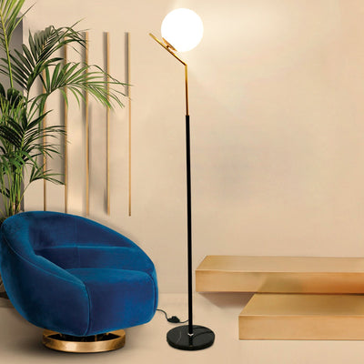 Lámpara de Pie con Luz Cálida y Diseño Moderno