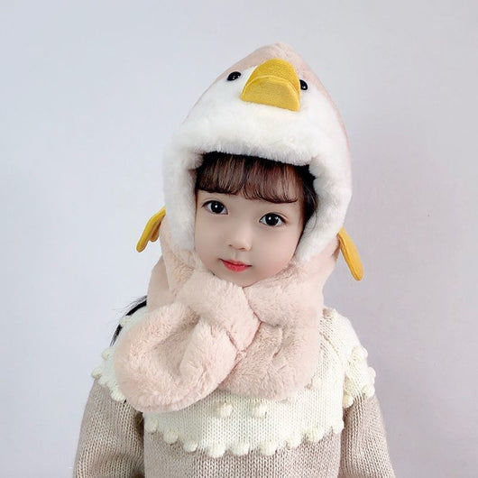 Gorro y Bufanda Integrados para Niños - Abrigo Térmico con Diseño Animal - Image 5