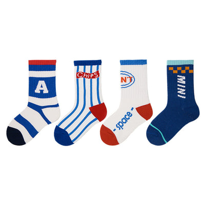 Calcetines Infantiles Deportivos con Letras - Estilo Street Sports - Image 11