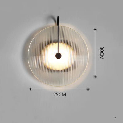 Lámpara de Pared Redonda en Vidrio para Mesita de Noche - Image 13