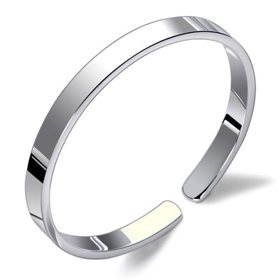 Pulsera de Plata Pulida para Parejas - Diseño Minimalista - Image 7