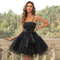 Vestido de Fiesta Elegante con Malla y Tirantes Ajustables