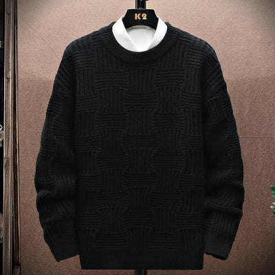 Suéter Básico Manga Larga Cuello Redondo para Hombre - Image 2