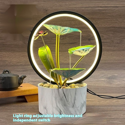Fuente de Agua Minimalista para Hogar - Decoración Moderna con Flujo Continuo