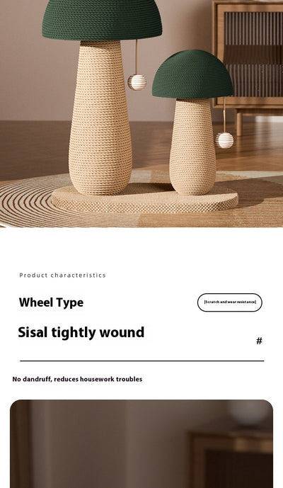 Rascador de Sisal Tipo Hongo para Gatos - Tabla Resistente sin Pelusa - Image 10