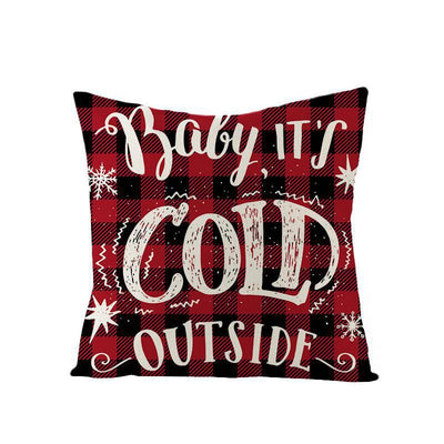 Funda de Cojín Lino Escocés Nórdico Navideño en Oferta - Image 36