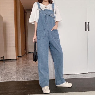 Jeans Sueltos Retro Estilo Hong Kong con Bolsillos Grandes para Mujer - Image 6