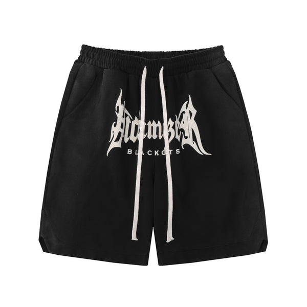 Shorts Deportivos Basketball con Letras Góticas y Cordón Ajustable - Image 4
