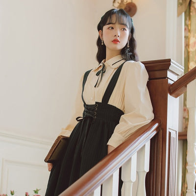 Vestido Francés Dos Piezas Elegante Ajustado - Image 10