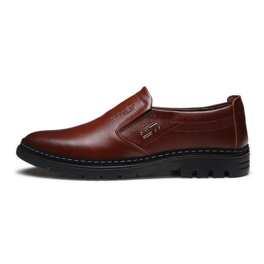 Zapatos Formales de Cuero para Hombre - Estilo Business Casual Punta Redonda - Image 7