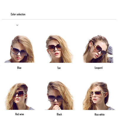 Gafas de Sol Cuadradas de Marco Grande para Mujer - Image 15