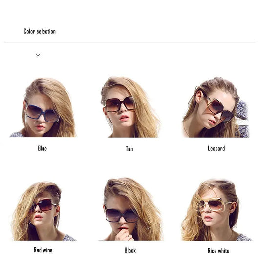 Gafas de Sol Cuadradas de Marco Grande para Mujer - Image 15