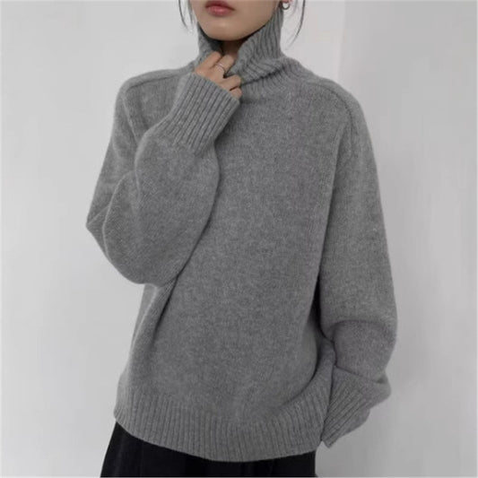 Suéter de Cuello Alto en Lana para Mujer