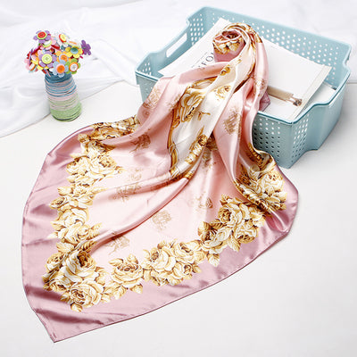 Pañuelo de Seda Estampado Vintage para Mujer - Image 15