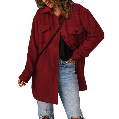 Chaqueta de Pana para Mujer - Elegancia Casual en Tono Sólido - Image 25
