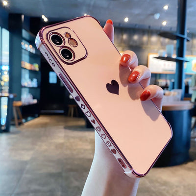 Funda Protectora Love con Electroplating y Silicona Antichoque - Image 7