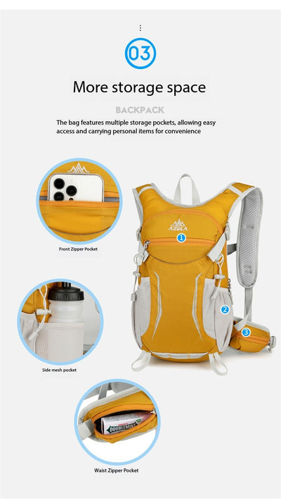 Mochila de Hidratación AZELA Ligera con Malla Transpirable para Trail Running, Senderismo y Ciclismo - Image 24