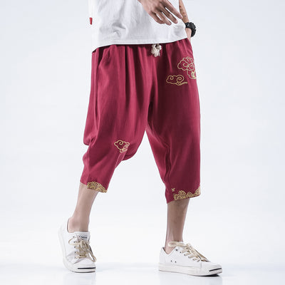 Pantalones Anchos Bordados Xiangyun - Comodidad y Estilo - Image 6